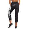 INSUREU2 Black Marble Yoga Capri Leggings - Image 4