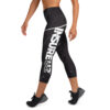 INSUREU2 Black Marble Yoga Capri Leggings - Image 2
