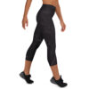 INSUREU2 Black Marble Yoga Capri Leggings - Image 3